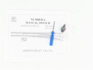 G Scale Aristo-Craft ART-20340 SS #6 Manual Lefthand Switch Track Piece