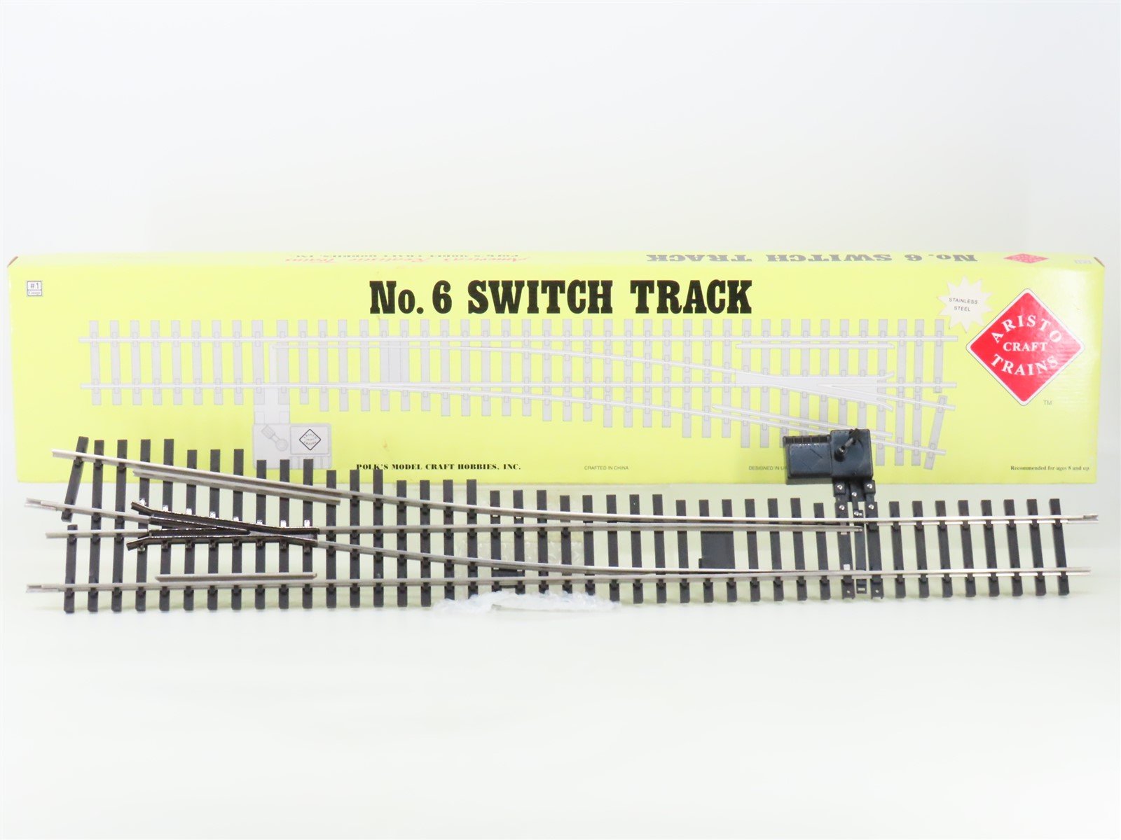 G Scale Aristo-Craft ART-20330 SS #6 Manual Righthand Switch Track Piece