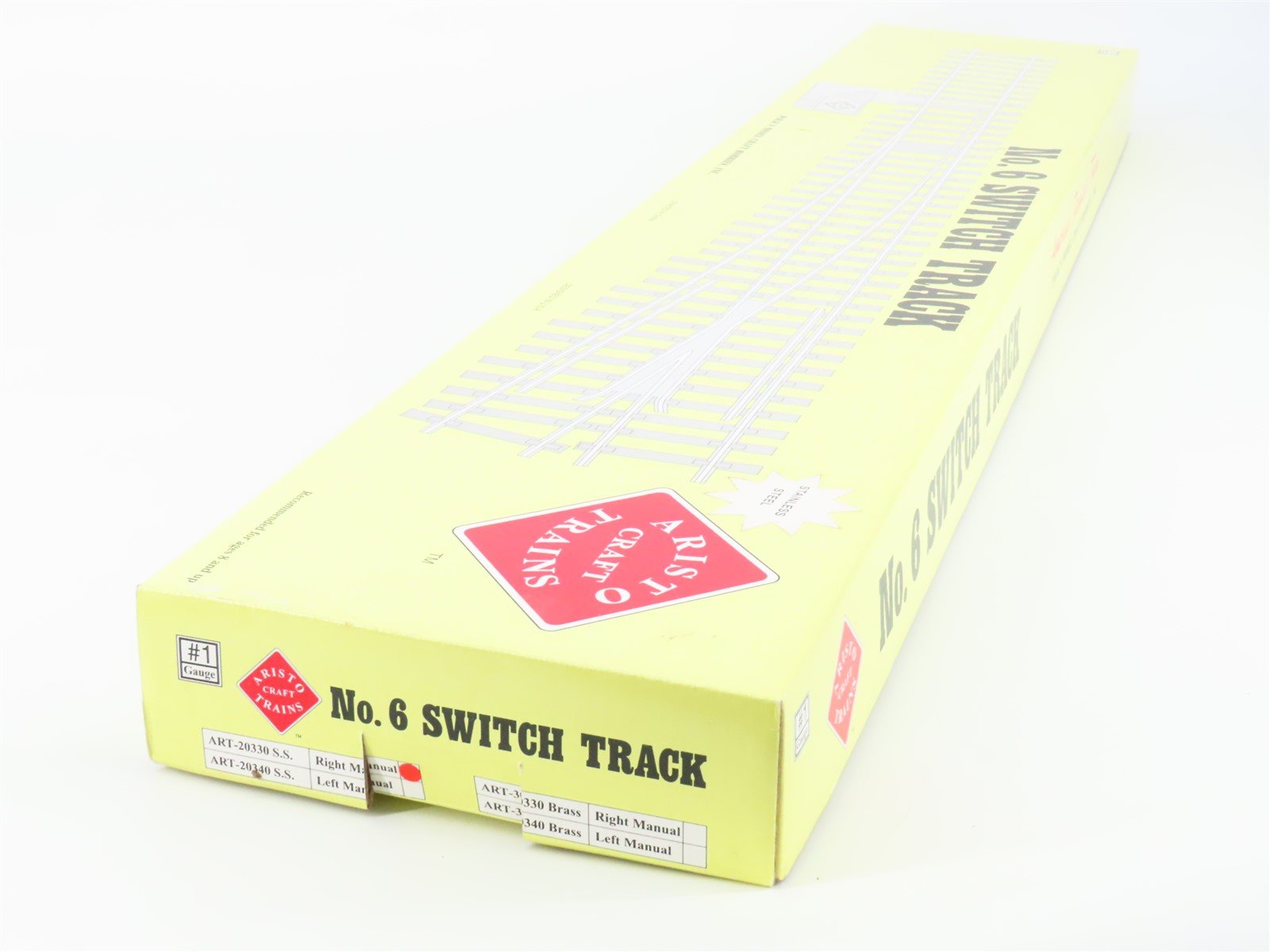G Scale Aristo-Craft ART-20330 SS #6 Manual Righthand Switch Track Piece