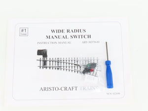 G Scale Aristo-Craft ART-20370 Manual Righthand Switch Track Piece