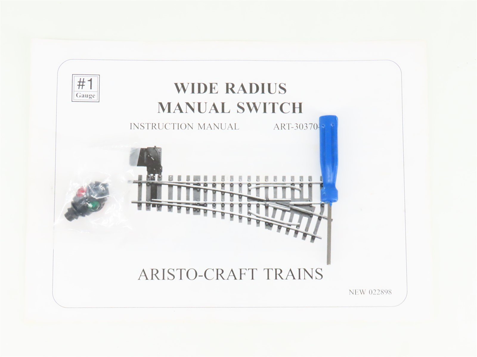 G Scale Aristo-Craft ART-20380 Manual Lefthand Switch Track Piece