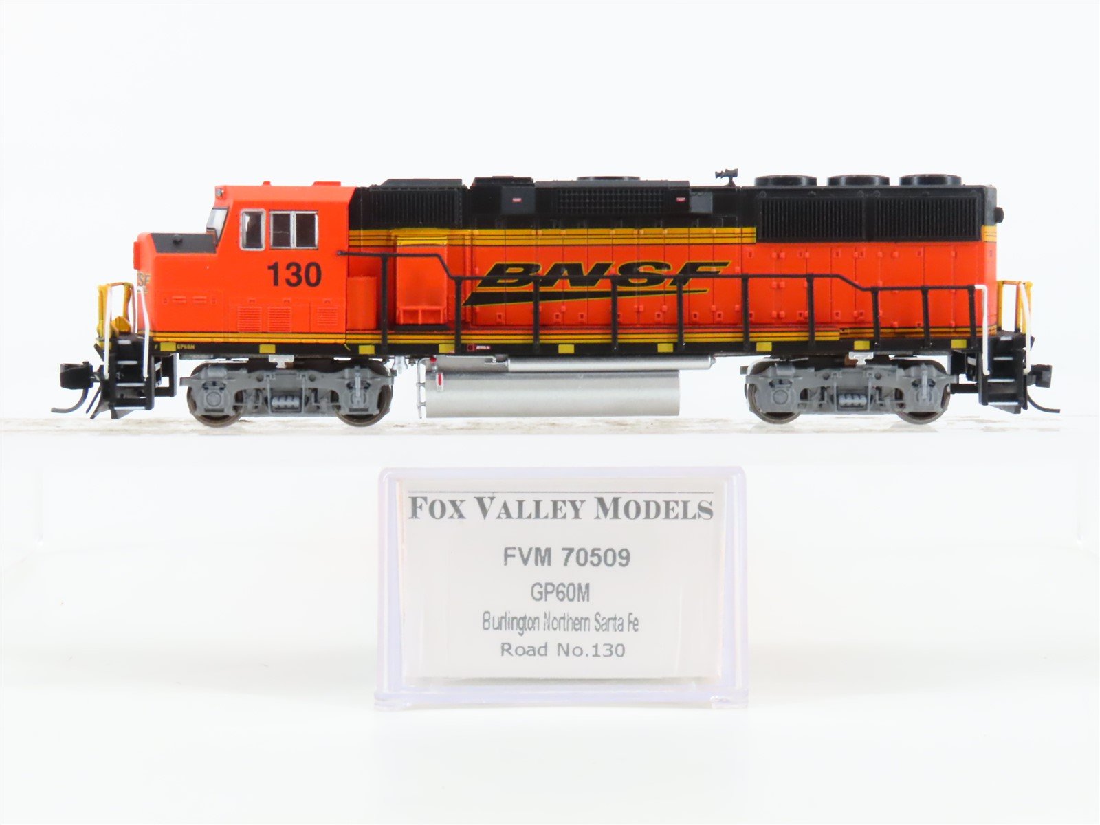 N Scale Fox Valley FVM 70509 BNSF Railway GP60M Diesel Locomotive #130