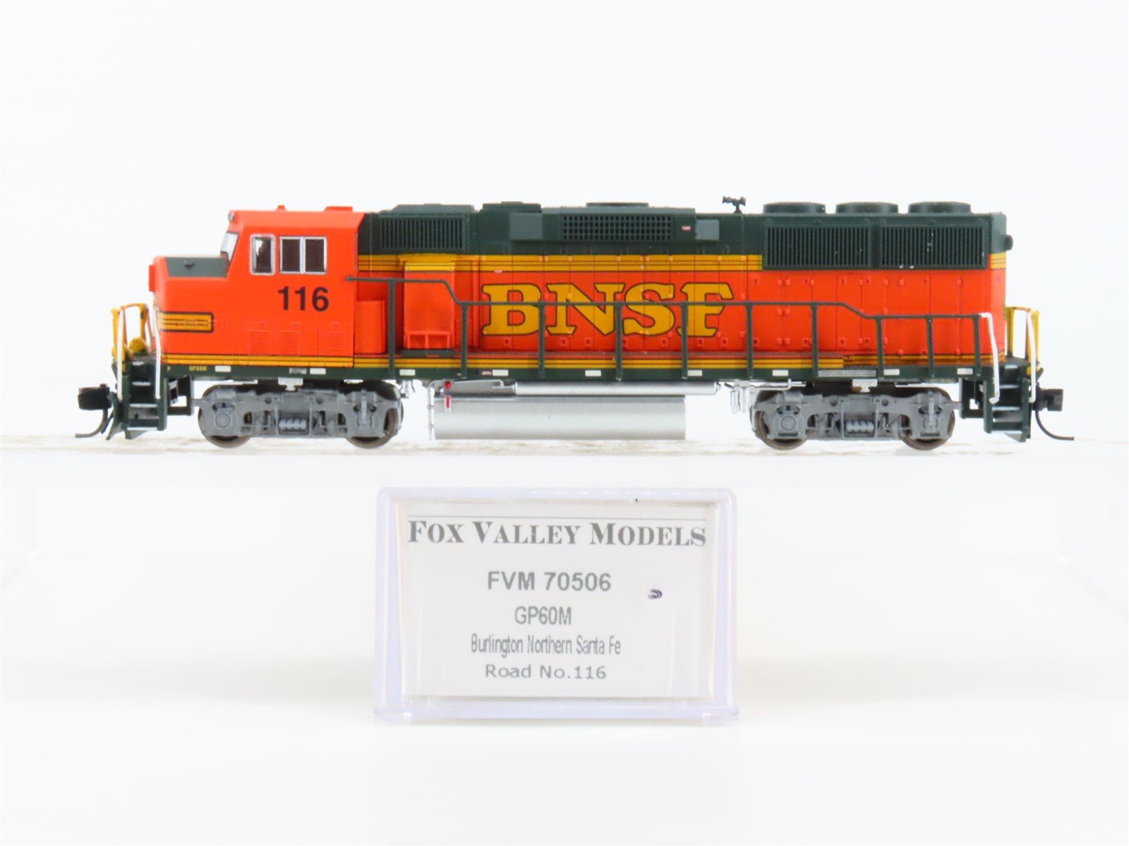 N Scale Fox Valley FVM 70506 BNSF Railway H2 Paint GP60M Diesel Locomotive #116