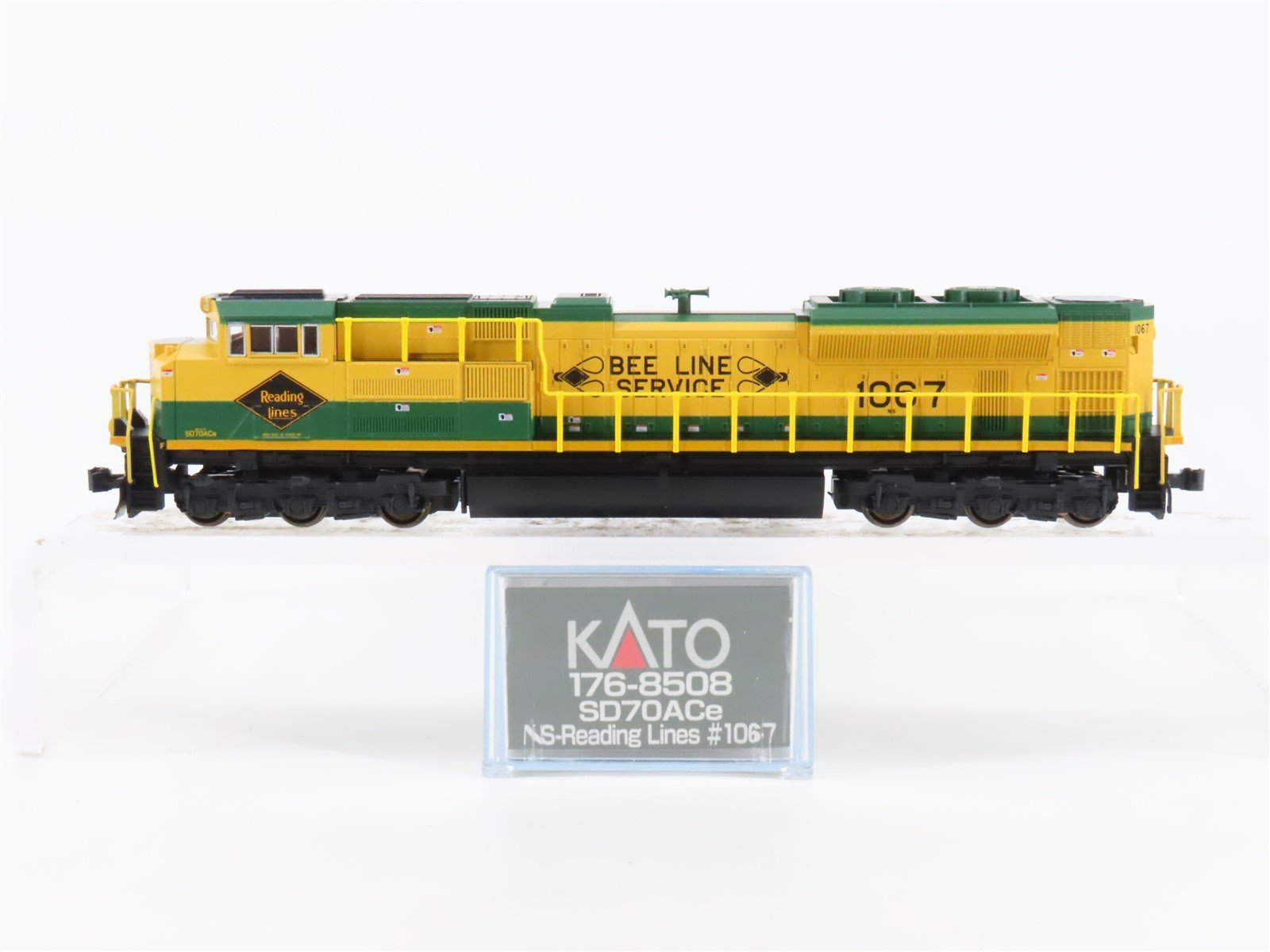 N Scale KATO 176-8508 NS Reading Heritage SD70ACe Diesel Locomotive #1067