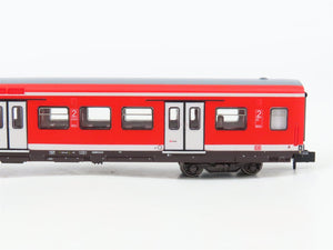 N Scale Trix 15890 DB Deutsche Bahn Wagon & Control Passenger 2-Car Set