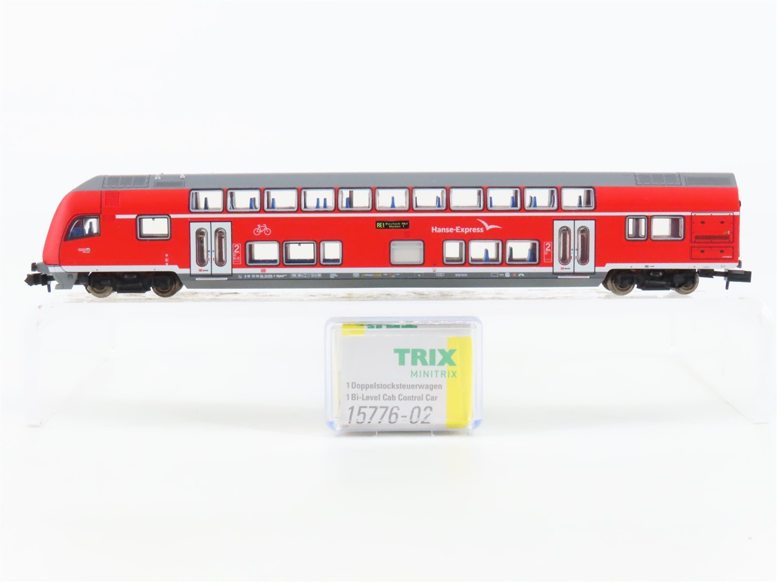 N Trix 15776-02 DB Deutsche Bahn Hanse-Express Control Bi-Level Passenger Car
