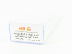 N Micro-Trains MTL 11200710 RBBX Ringling Bros 89' Bi-Level Auto Rack #4708