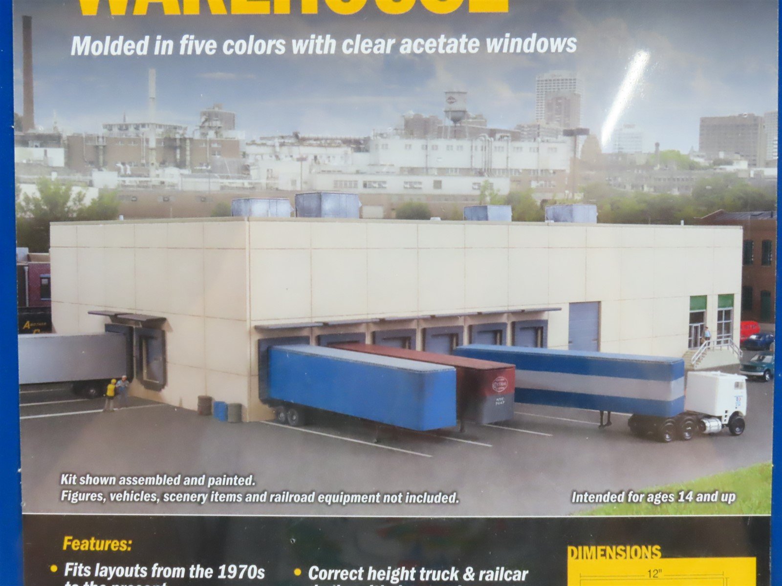 N Scale Walthers 933-3862 Modern Concrete Warehouse Building Kit SEALED