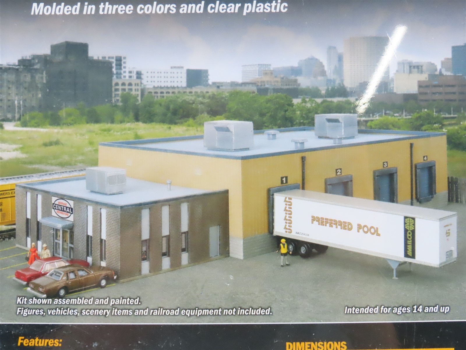 N Scale Walthers 933-3861 Central Beverage Distributors Building Kit SEALED