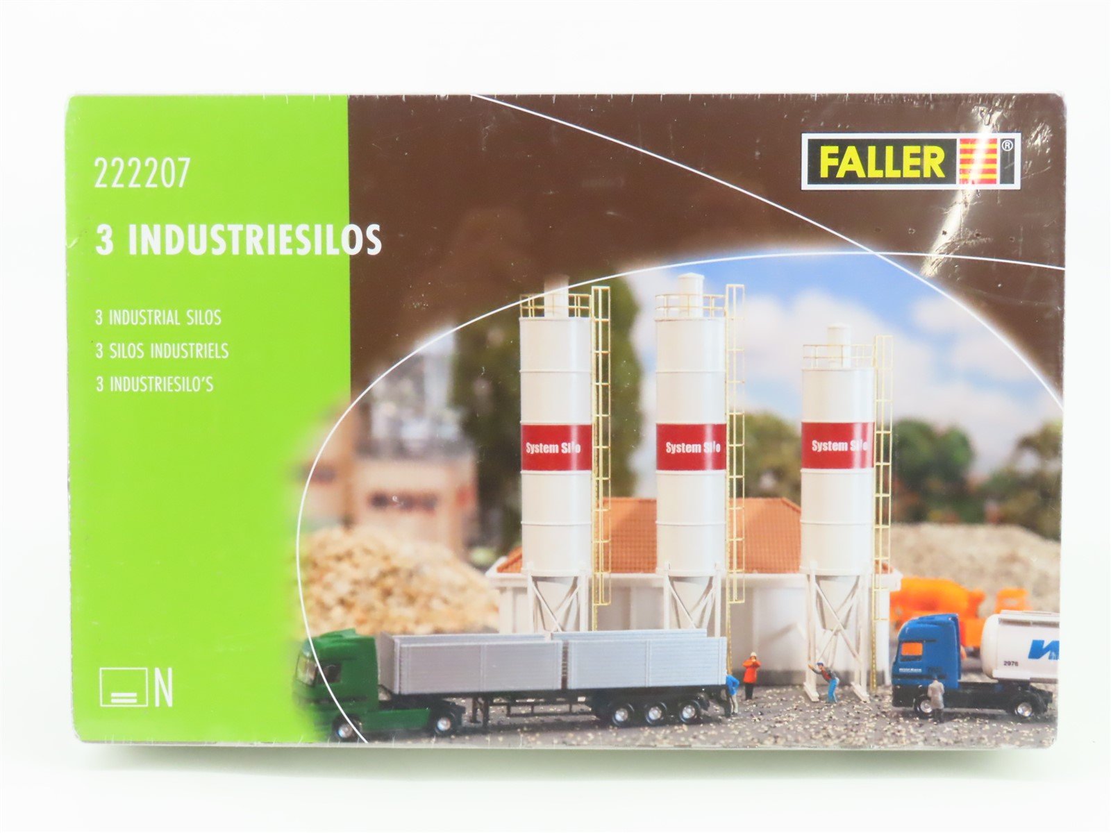 N Scale Faller 222207 3 Industrial Silo Kit SEALED