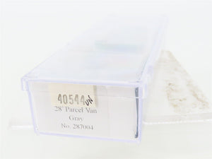 N Scale Trainworx Unlettered 28' Parcel Van Trailer #287004