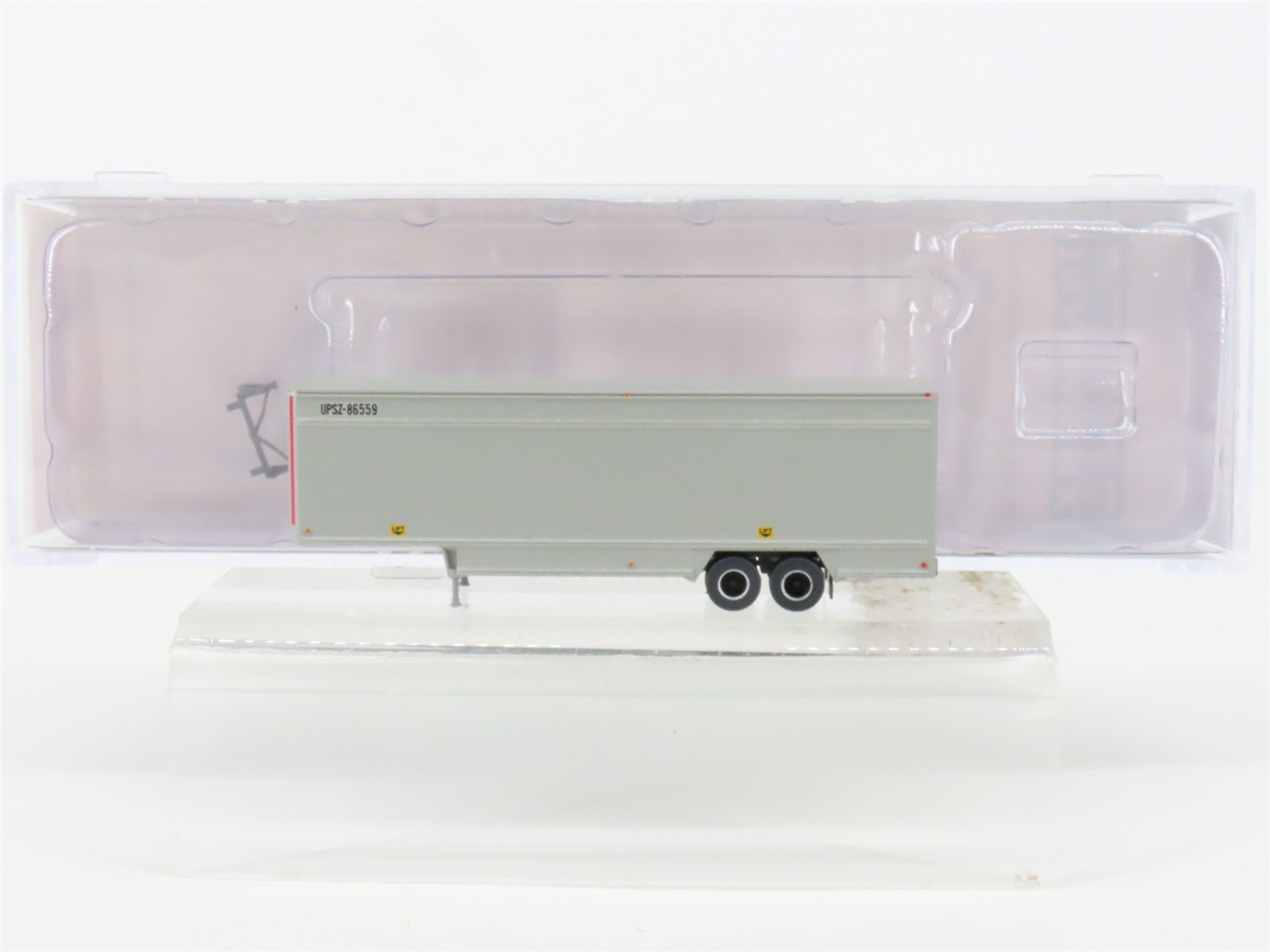 N Scale Trainworx 40144-40 UPSZ 40' Parcel Van Trailer #86559