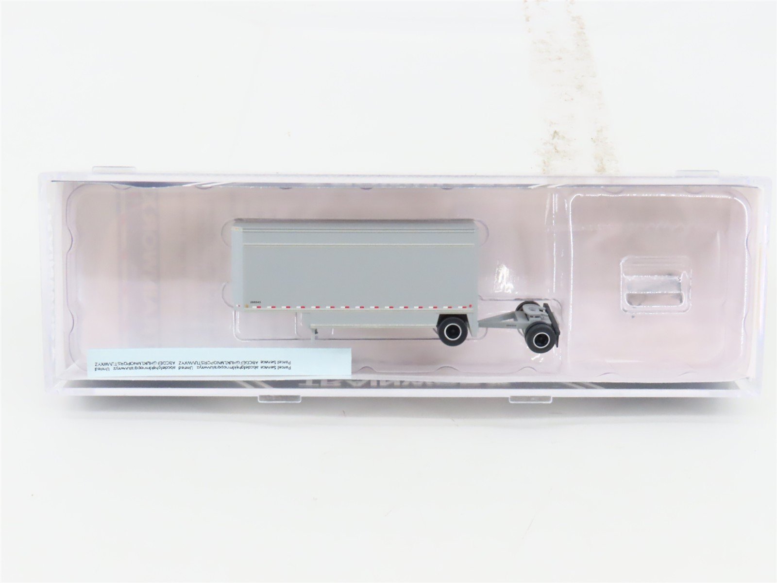 N Scale Trainworx Unlettered 28' Parcel Van Trailer #286843