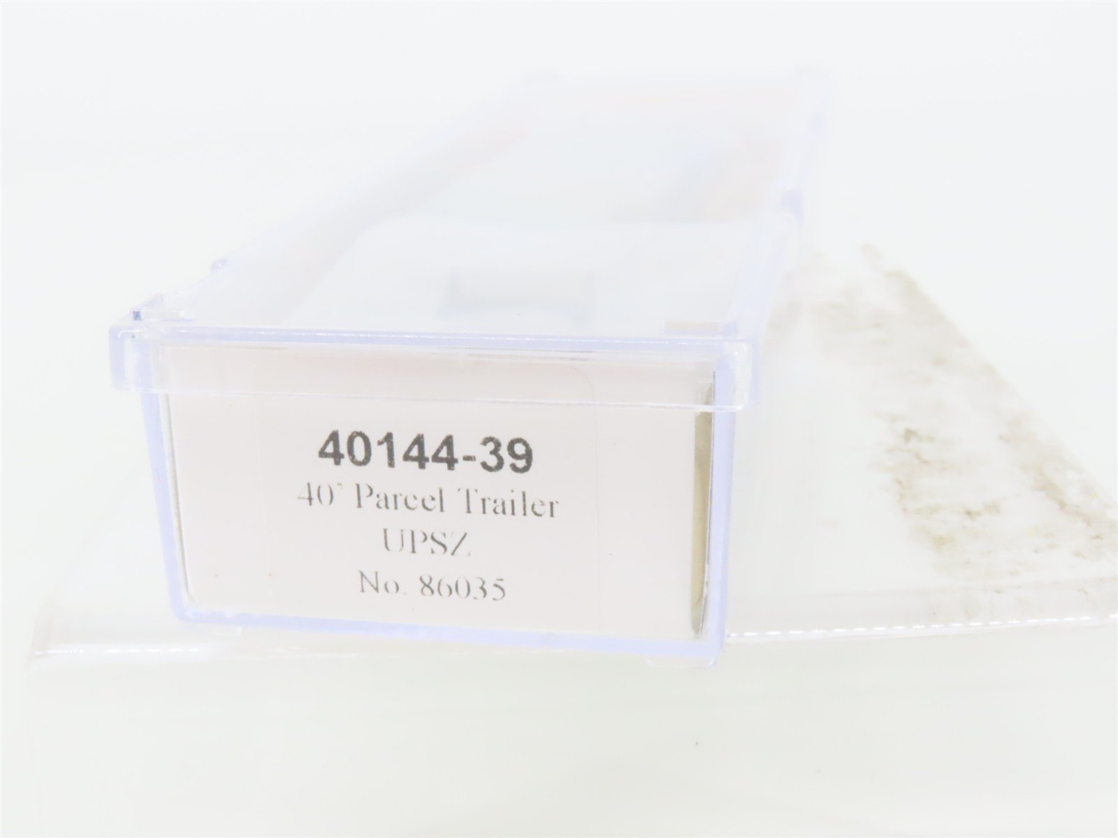 N Scale Trainworx 40144-39 UPSZ 40' Parcel Van Trailer #86035
