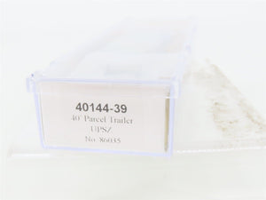 N Scale Trainworx 40144-39 UPSZ 40' Parcel Van Trailer #86035