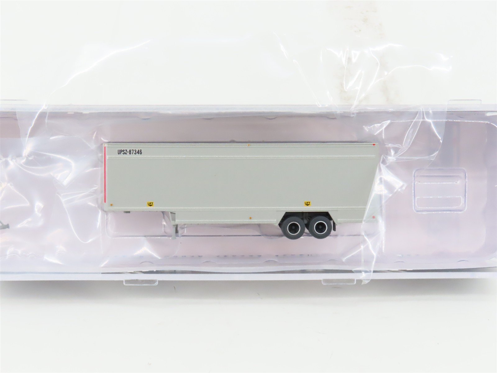 N Scale Trainworx 40144-41 UPSZ 40' Parcel Van Trailer #87346