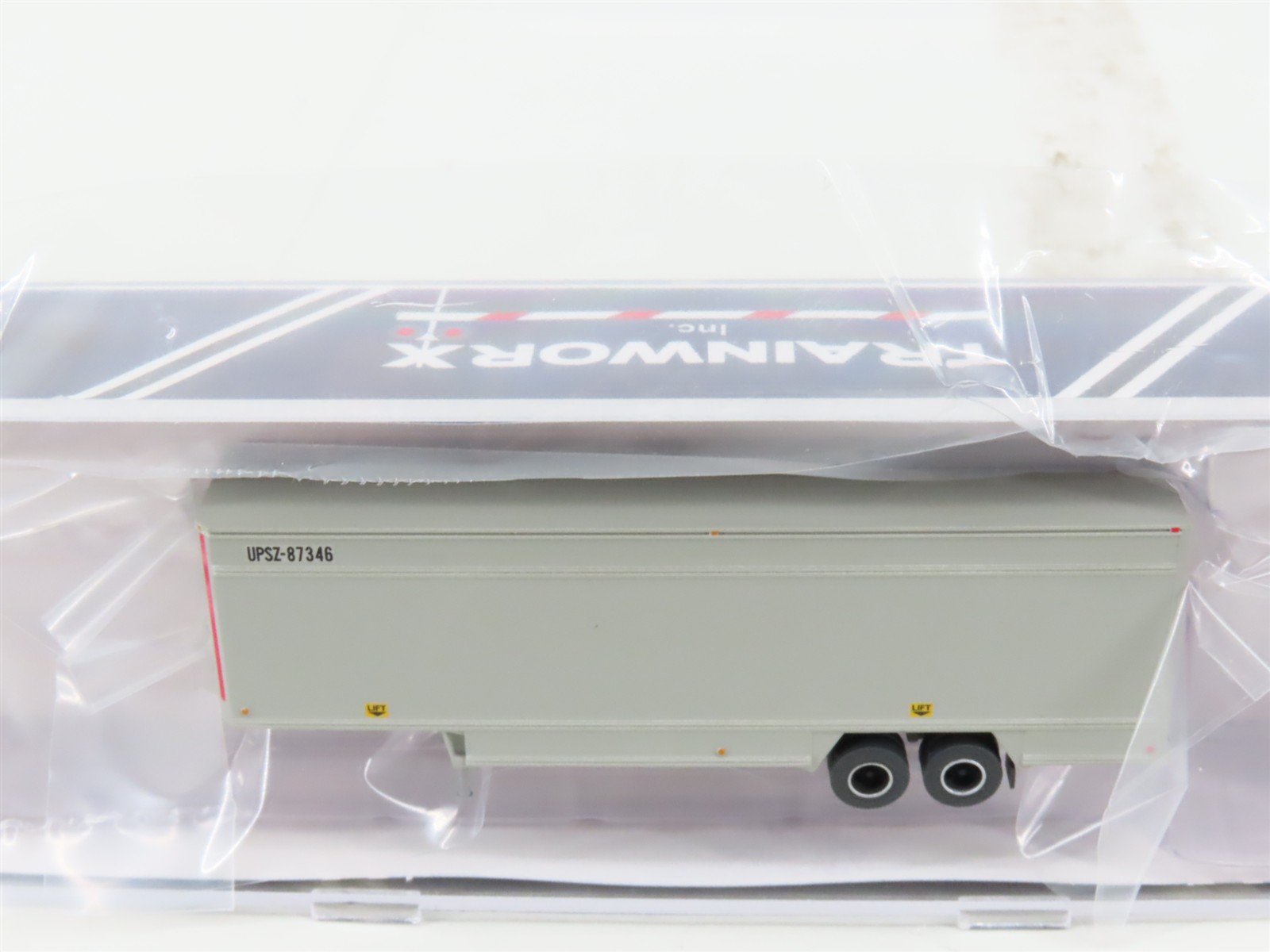 N Scale Trainworx 40144-41 UPSZ 40' Parcel Van Trailer #87346