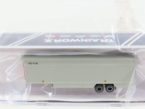 N Scale Trainworx 40144-41 UPSZ 40' Parcel Van Trailer #87346