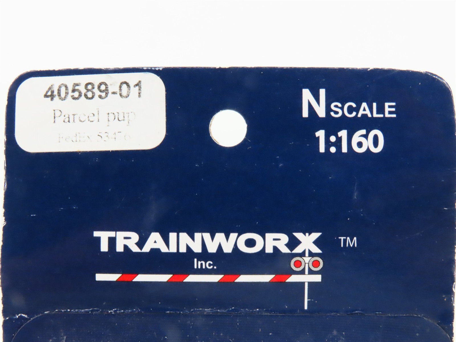 N Scale TrainWorx 40589-01 FedEx Parcel Pup Trailer #53476