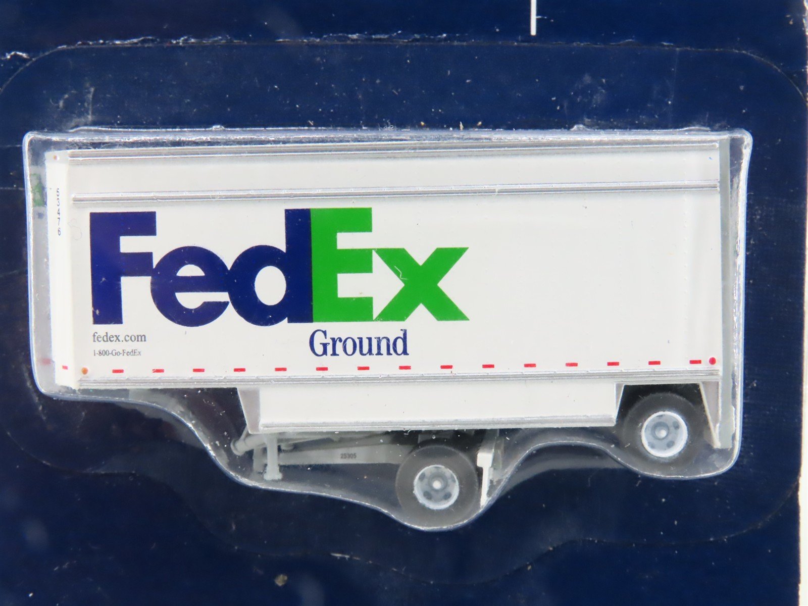 N Scale TrainWorx 40589-01 FedEx Parcel Pup Trailer #53476