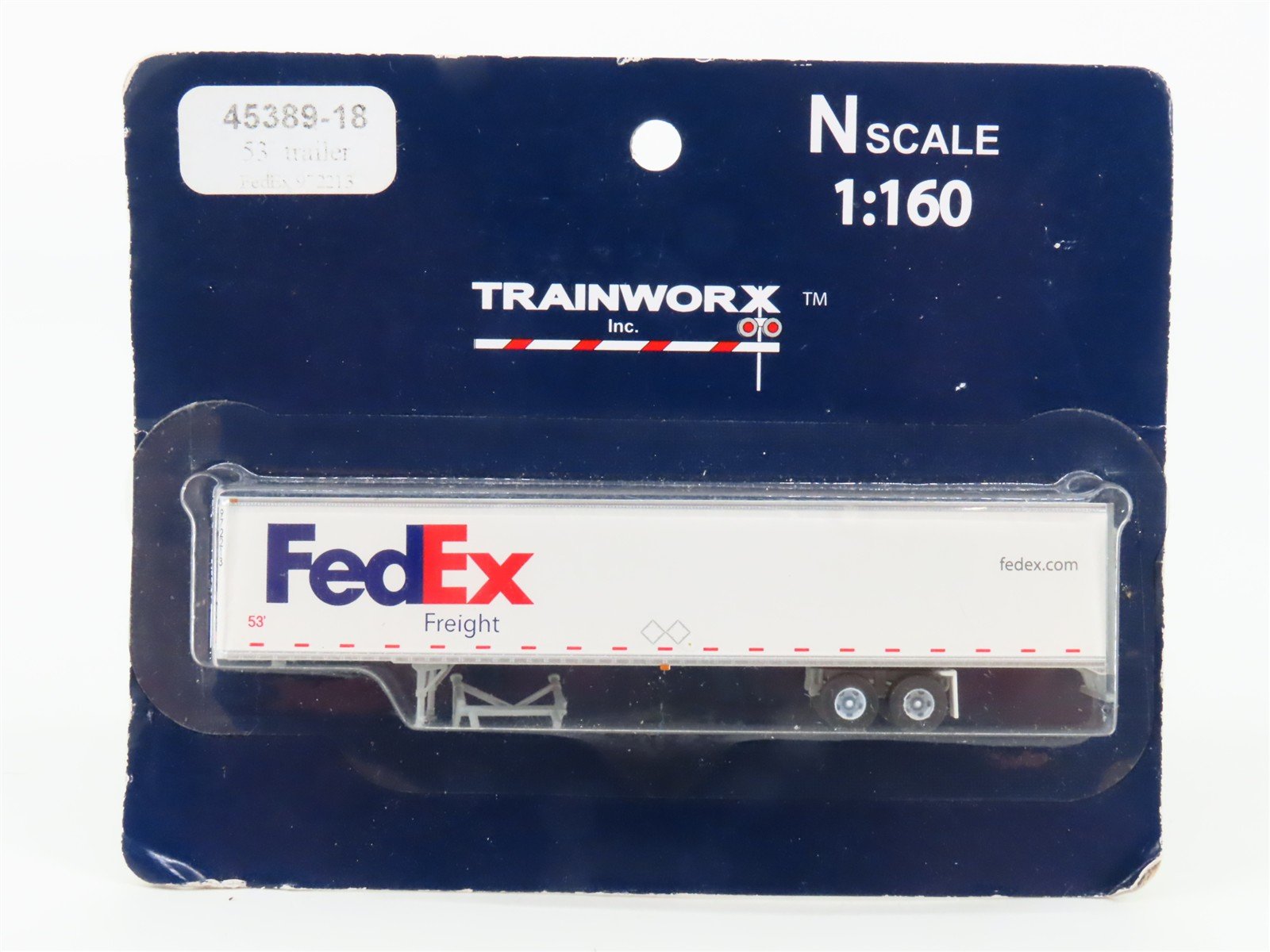 N Scale TrainWorx 45389-18 FedEx 53' Trailer #972213