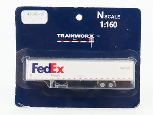 N Scale TrainWorx 45389-18 FedEx 53' Trailer #972213