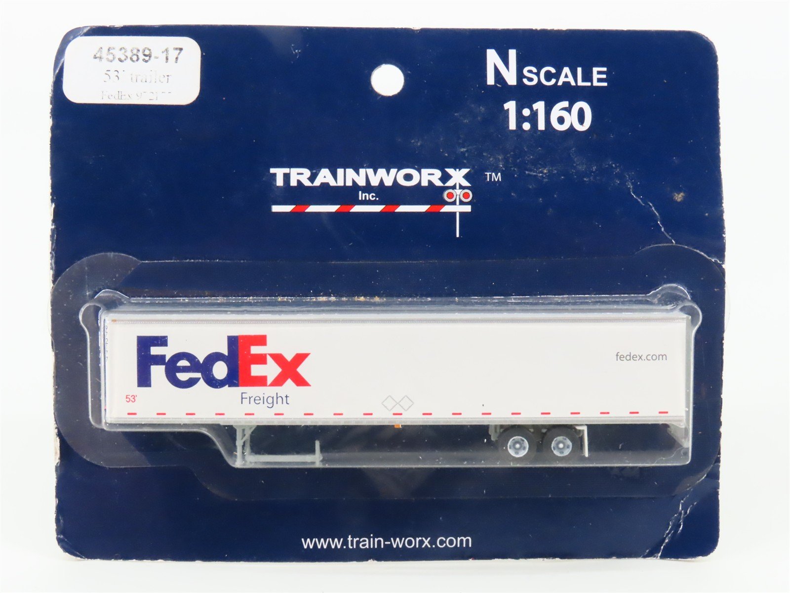 N Scale TrainWorx 45389-17 FedEx 53' Trailer #972177