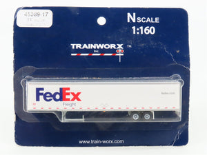 N Scale TrainWorx 45389-17 FedEx 53' Trailer #972177