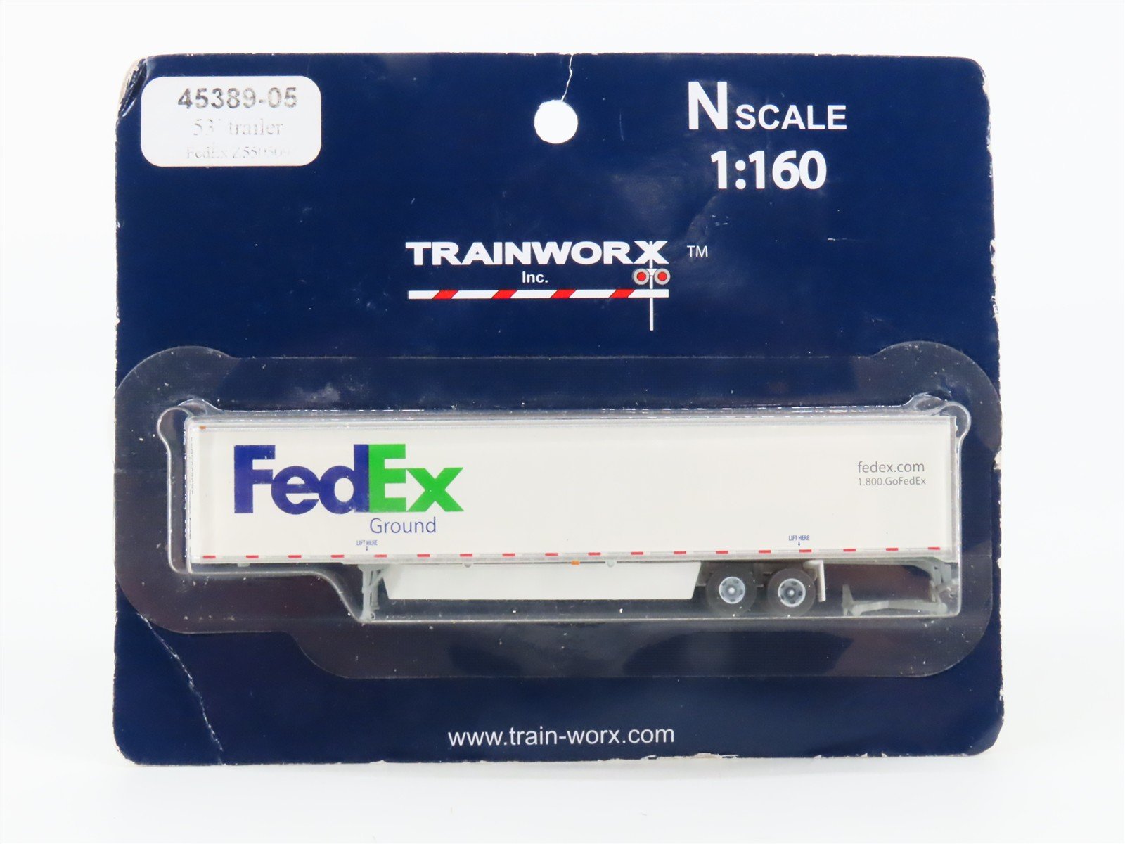 N Scale TrainWorx 45389-05 FedEx 53' Trailer #9Z550509