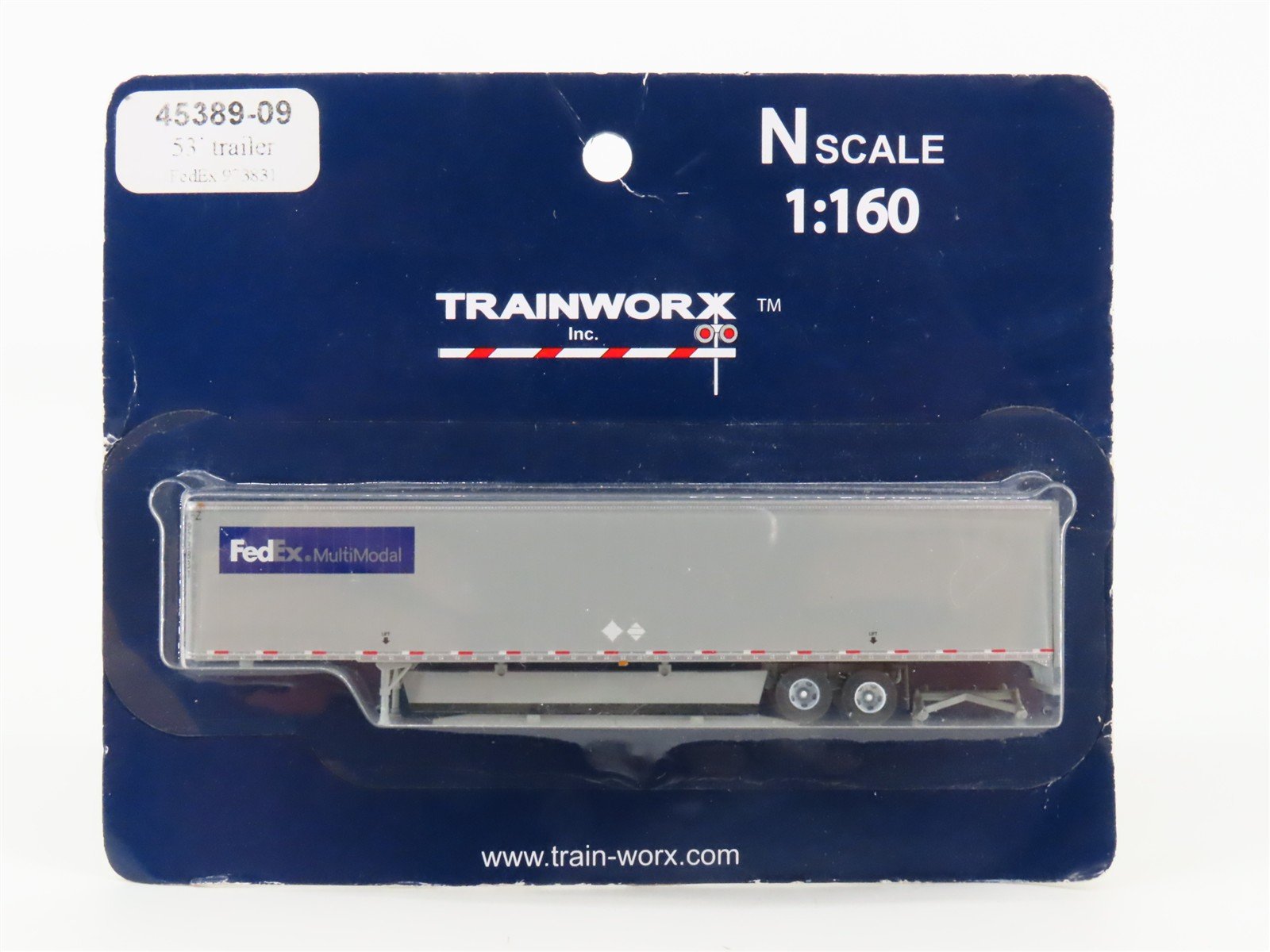 N Scale TrainWorx 45389-09 FedEx 53' Trailer #973831