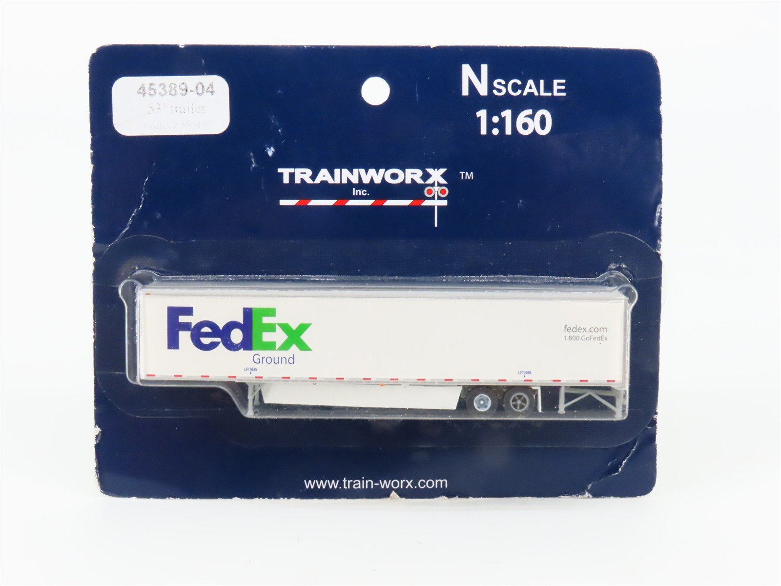 N Scale TrainWorx 45389-04 FedEx 53' Trailer #Z550496