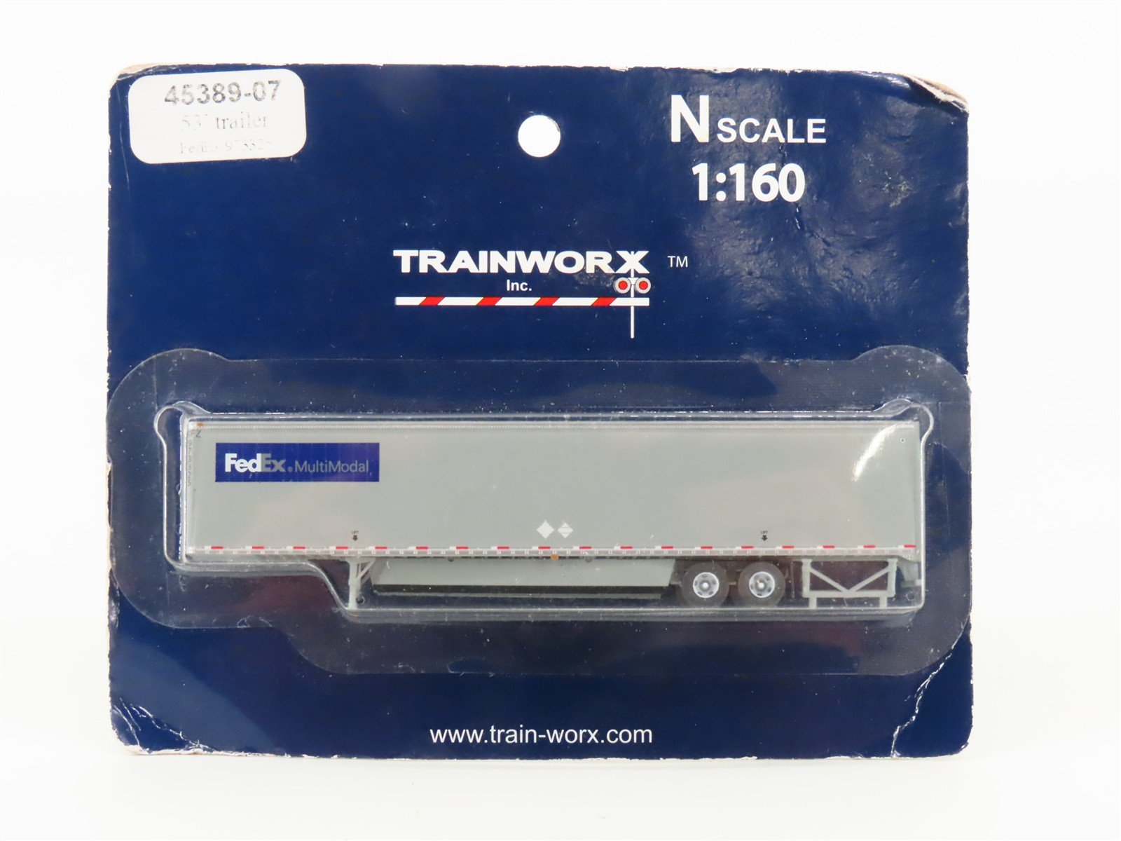 N Scale TrainWorx 45389-07 FedEx 53' Trailer #973325