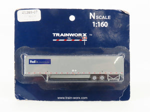 N Scale TrainWorx 45389-07 FedEx 53' Trailer #973325