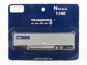 N Scale TrainWorx 45389-08 FedEx 53' Trailer #973682