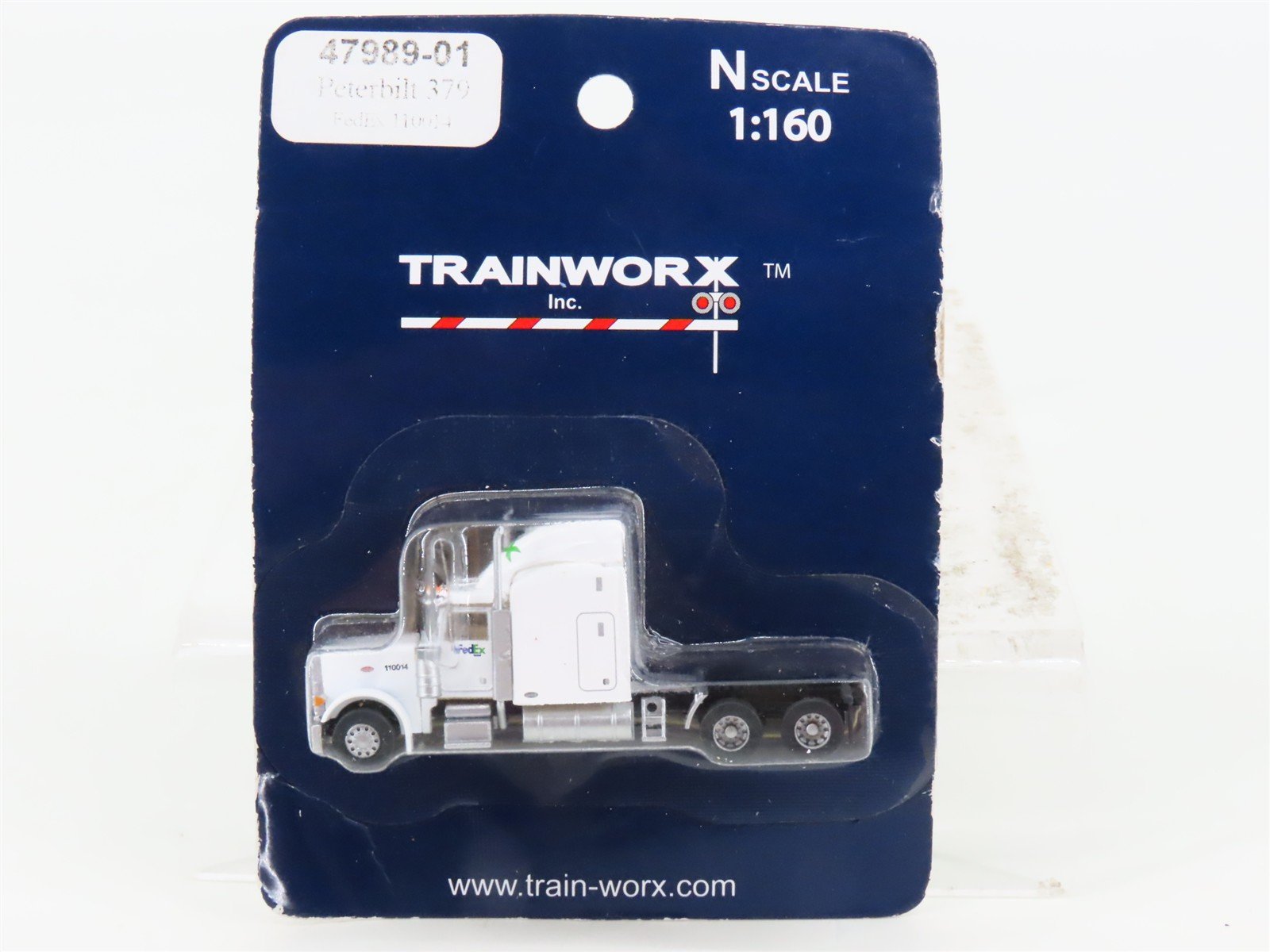 N Scale TrainWorx 47989-01 FedEx Peterbilt 379 Semi Truck