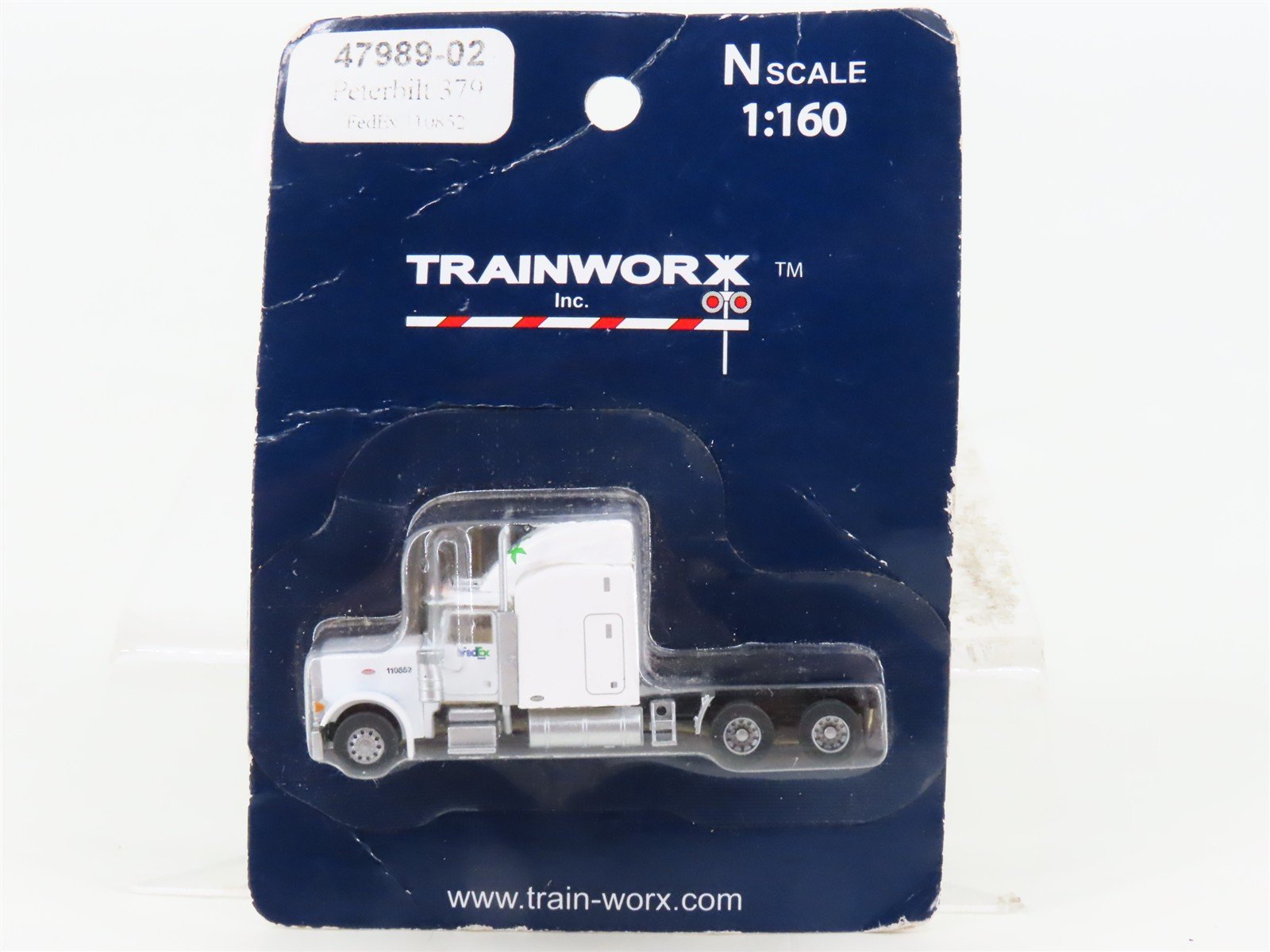 N Scale TrainWorx 47989-02 FedEx Peterbilt 379 Semi Truck