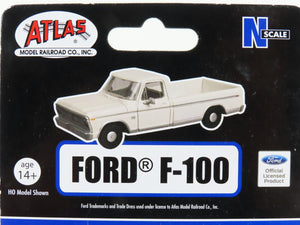 N Scale Atlas 60000112 1973 Ford F-100 Wimbledon White Pick-up Trucks 2-Pack