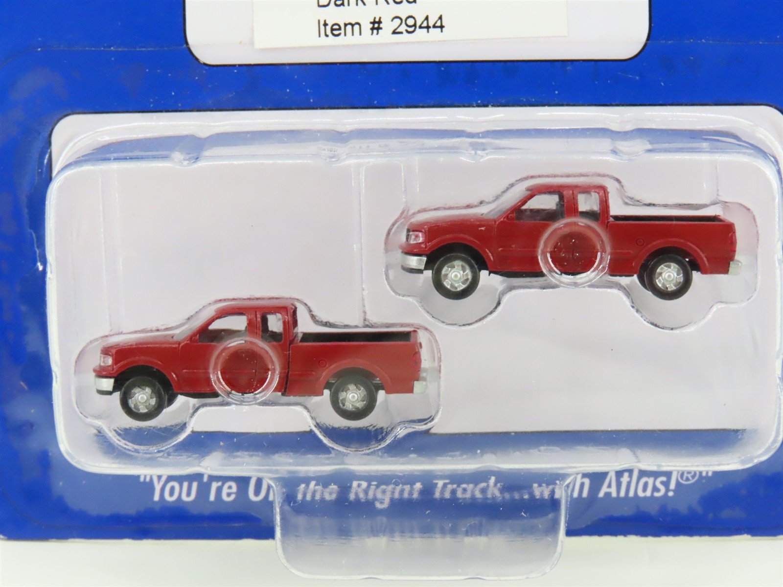 N Scale Atlas 2944 1997 Ford F-150 Dark Red Pick-up Trucks 2-Pack
