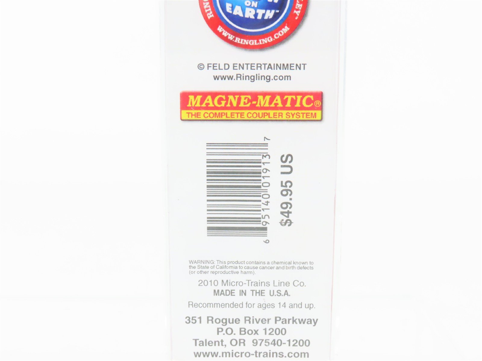 N Scale Micro-Trains MTL 46200010 Ringling Bros. Barnum Bailey Wagon Load 6-Pack