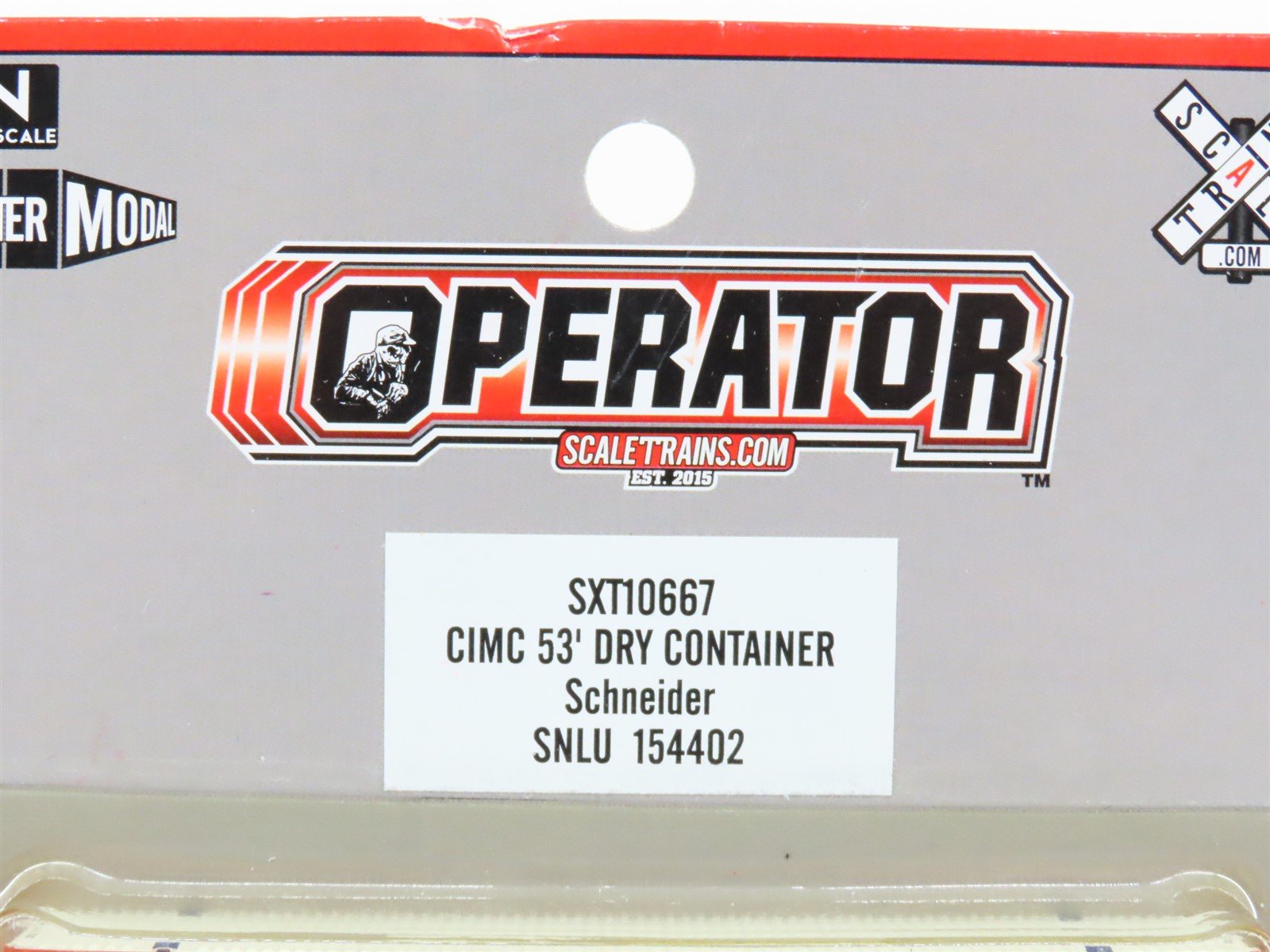 N Scaletarins.com SXT10667 SNLU Schneider 53' Container #154402