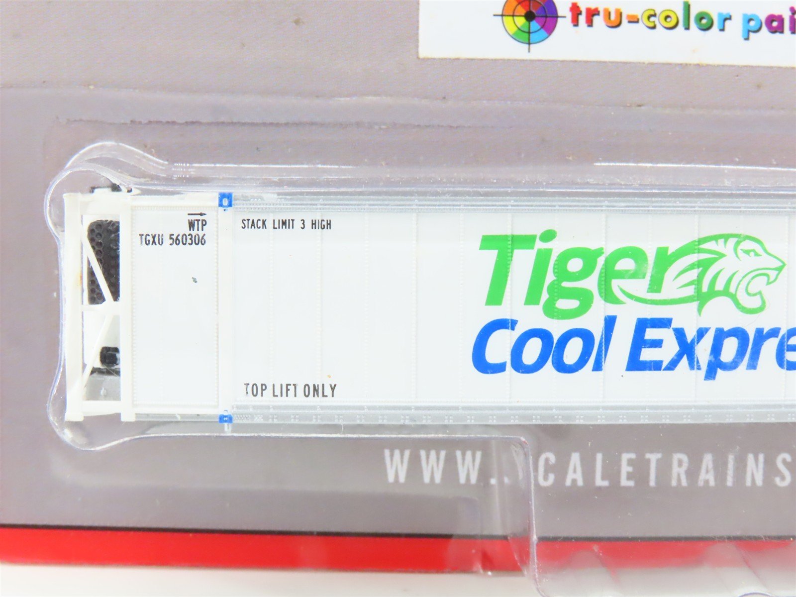 N Scaletarins.com SXT10249 Tiger Cool Express 53' Refrigerated Container #560306