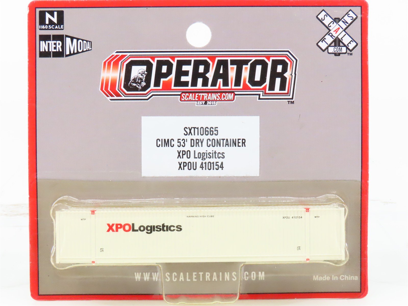 N Scaletarins.com SXT10665 XPOU XPO Logistics 53' Container #410154