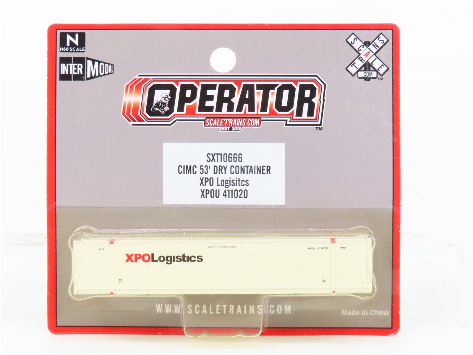N Scaletarins.com SXT10666 XPOU XPO Logistics 53' Container #411020