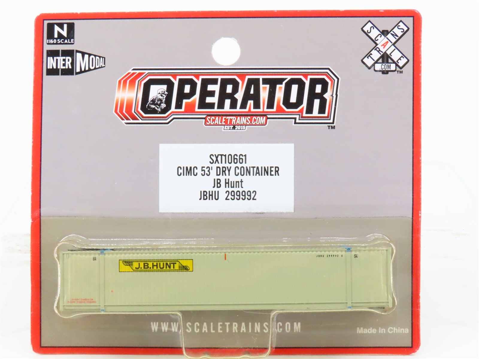 N Scaletrains.com SXT10661 JB Hunt 53' Container #299992