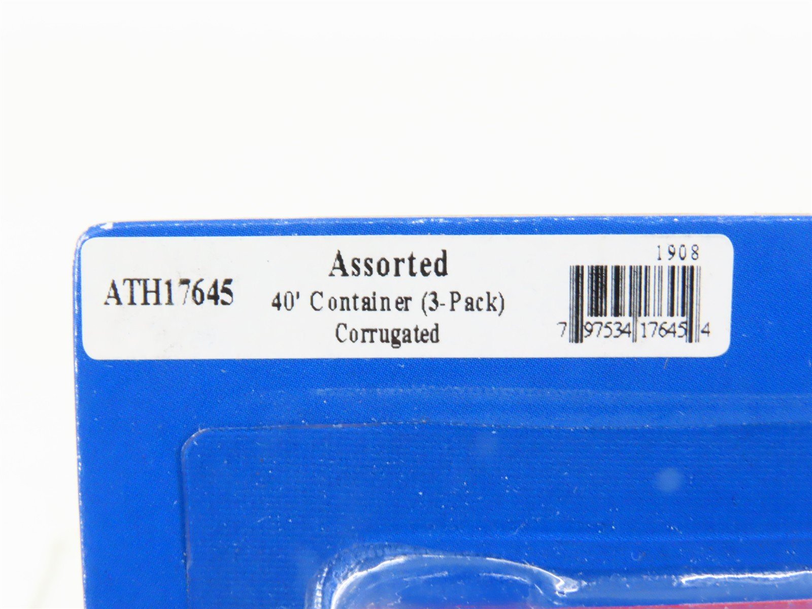 N Scale Athearn ATH17645 Assorted 40' Corrugated Container 3-Pack