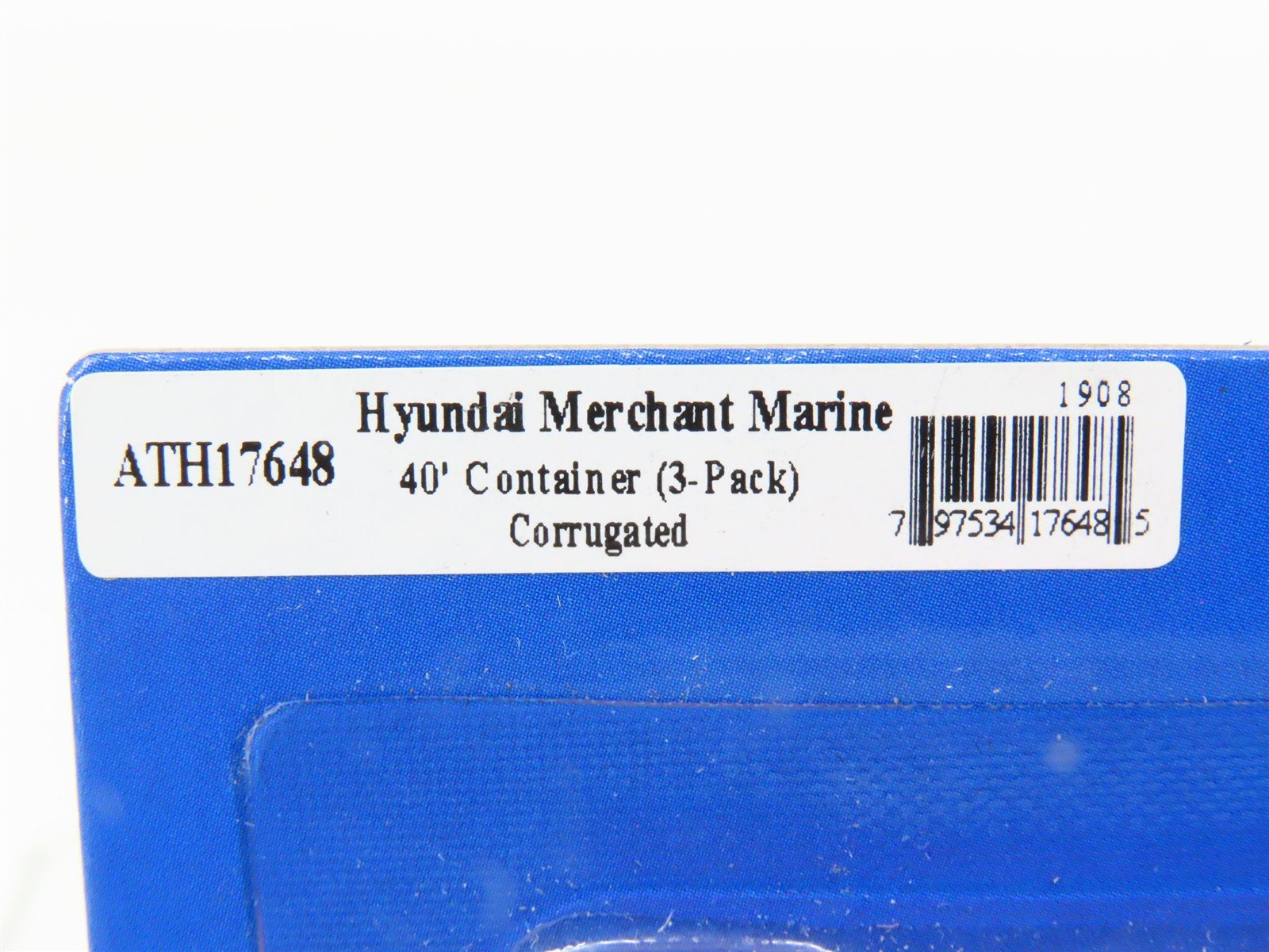 N Scale Athearn ATH17648 HMM Hyundai Merchant 40' Corrugated Container 3-Pack