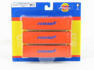 N Scale Athearn ATH17648 HMM Hyundai Merchant 40' Corrugated Container 3-Pack
