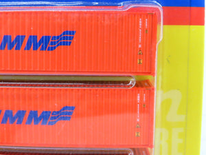 N Scale Athearn ATH17648 HMM Hyundai Merchant 40' Corrugated Container 3-Pack
