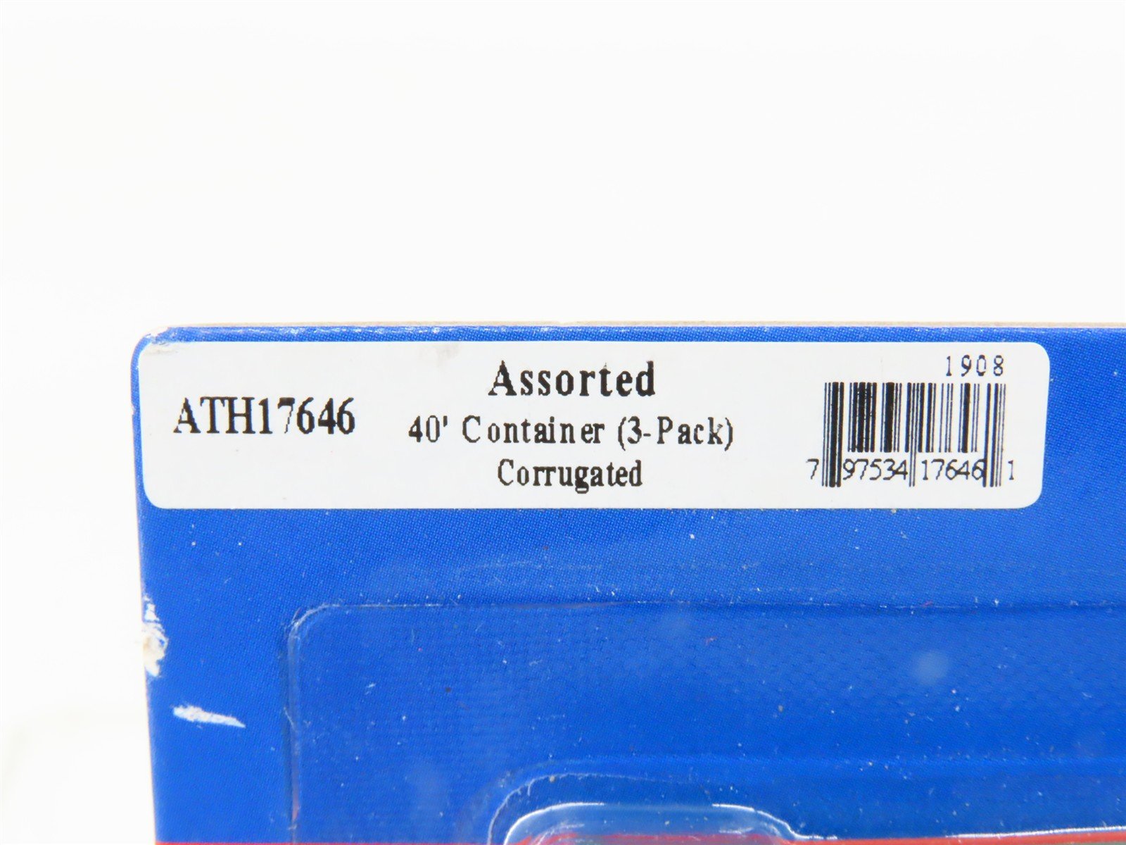 N Scale Athearn ATH17646 Assorted 40' Corrugated Container 3-Pack