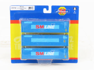 N Scale Athearn ATH17644 SM Line 40' Corrugated Container 3-Pack